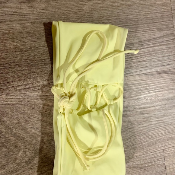 Light Yellow Bandeau Bikini Top - Picture 3 of 3